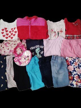 HUGE LOT OF CLOTHES TOPS JEANS LEGGINGS JACKET OUTFITS DISNEY GAP~GIRLS SIZE 3T